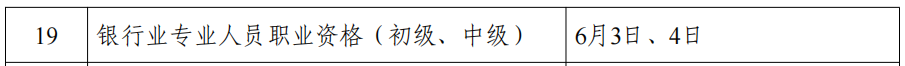 2023銀行業(yè)資格考試時間